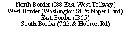 Text Box: North Border (I88 East-West Tollway)West Border (Washington St. & Naper Blvd)East Border (I355)South Border (75th & Hobson Rd)